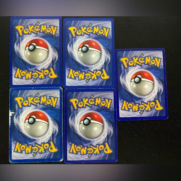 Set of 5 Pokémon Cards. Voltorb, Blaine’s Mankey, Geodude, Omastar, Rhydon. - Picture 7 of 7